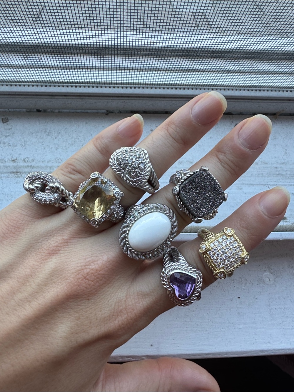 Judith Ripka Sterling silver cz jewelry assortment!!